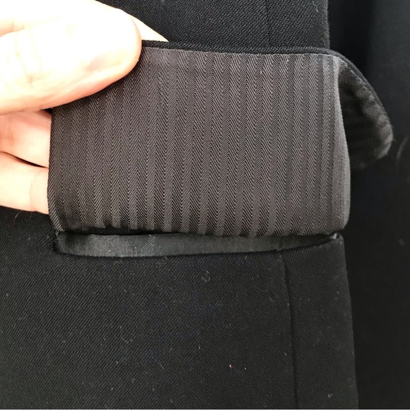 Black H&M Tuxedo Jacket w/ Satiny Lapels - Picture 3 of 9